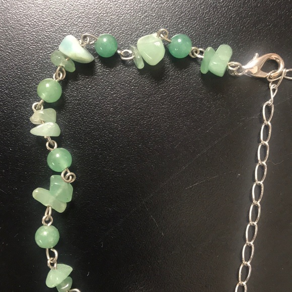 PARK LANE “JADE” GENUINE AVENTURINE STONE NECKLACE - Picture 5 of 8